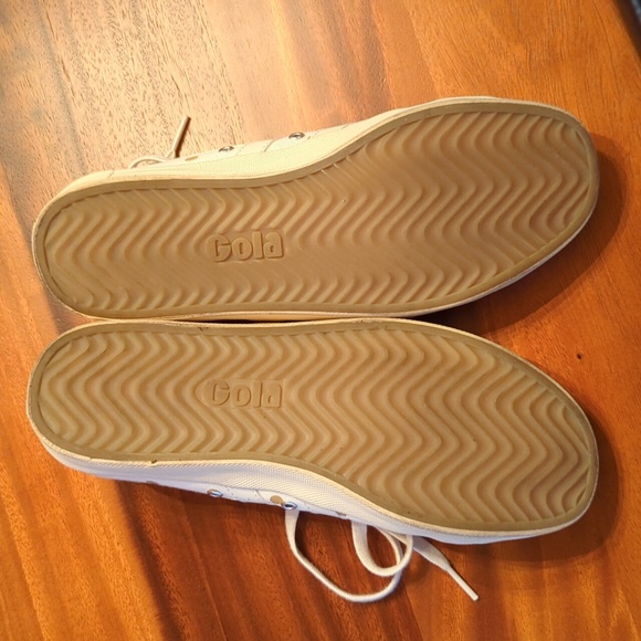 Gola Coaster for JCrew Sneakers, Cream and Gold Polka Dots, Size 9, Worn Once - Picture 6 of 6
